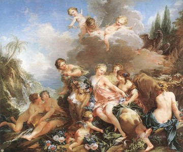 Clásico Painting - El rapto de Europa Francois Boucher clásico rococó